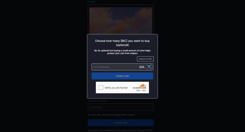 buy tokens to complete the process