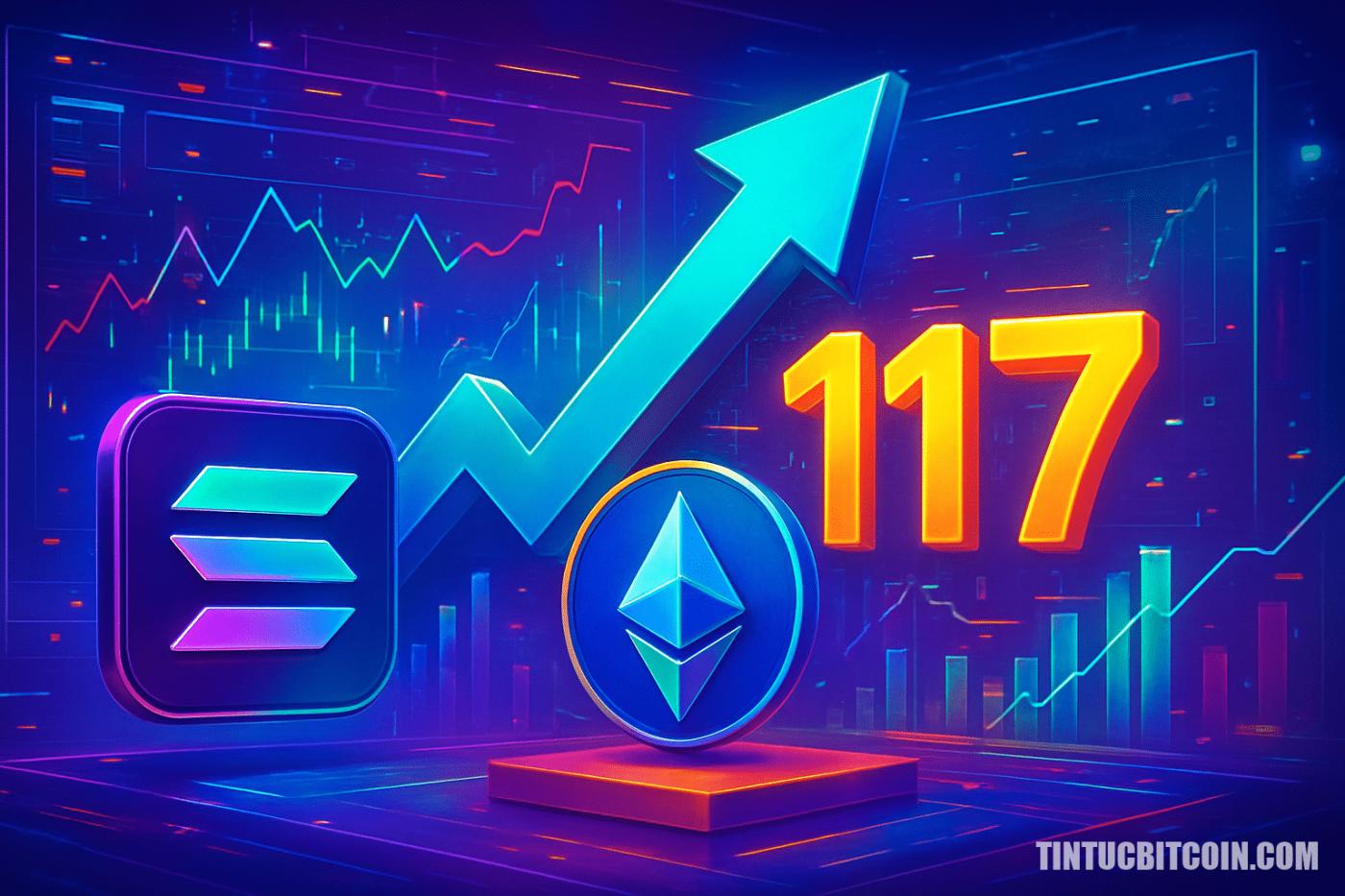 Solana vượt Ethereum về khối lượng DEX 117 tỷ USD năm 2026