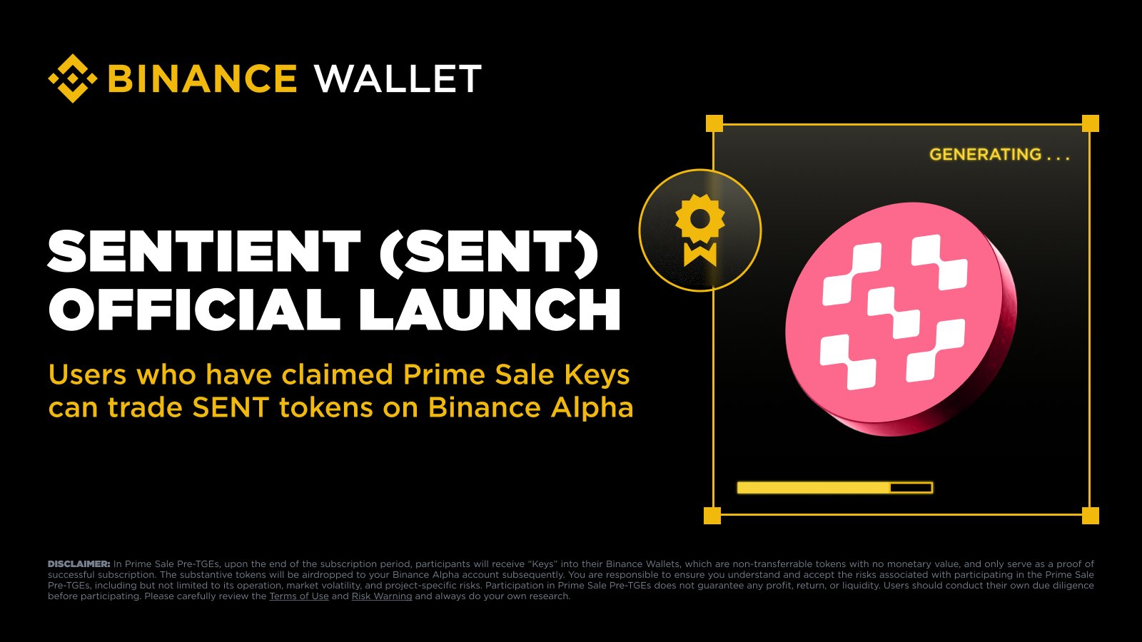 SENT is listed on Binance. Will the price rise and fall on the first day?