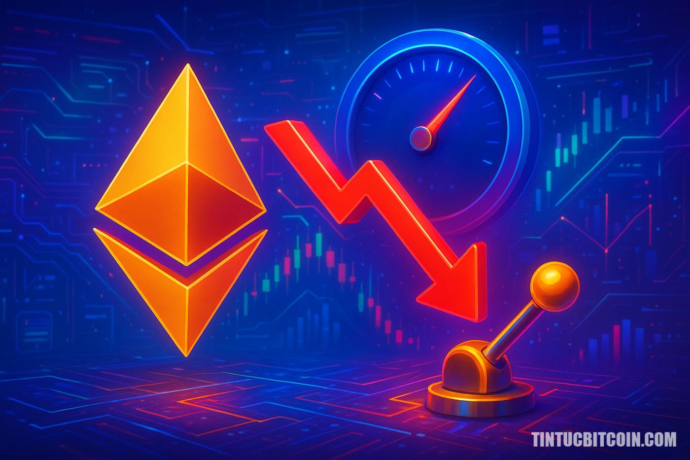 Ethereum đối mặt rủi ro khi đòn bẩy tăng dưới nhu cầu yếu