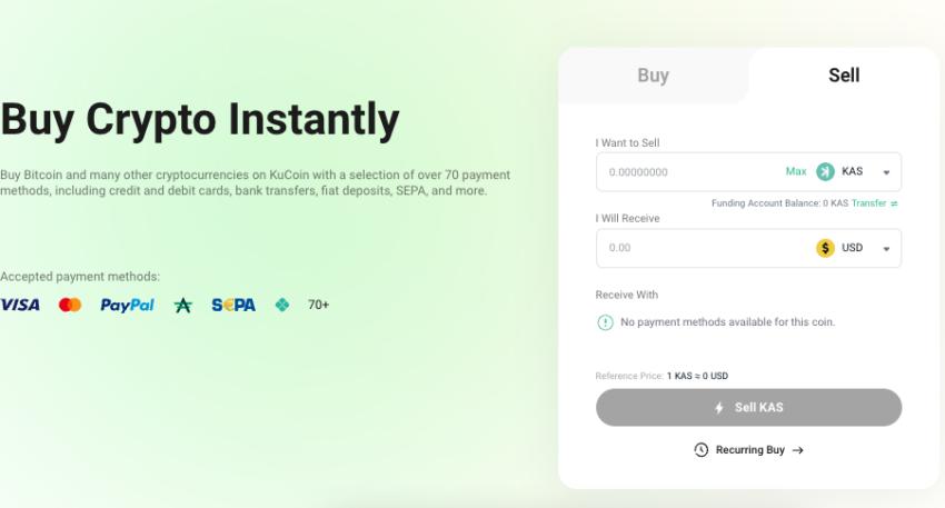 sell kucoin crypto web3