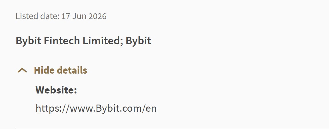 Bybit, 싱가포르 통화청(MAS) 제재 대상 목록에 등재