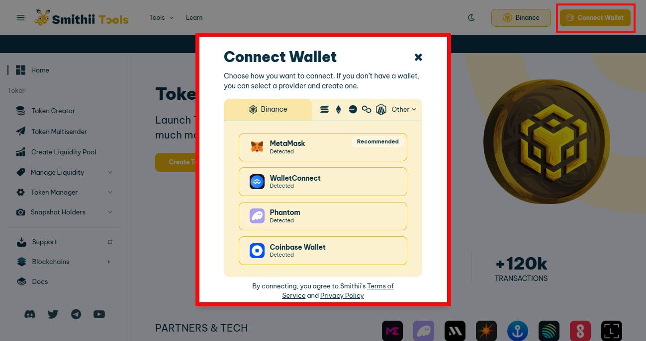connect wallet
