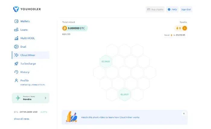 youhodler is app that pays cash for sign up as well