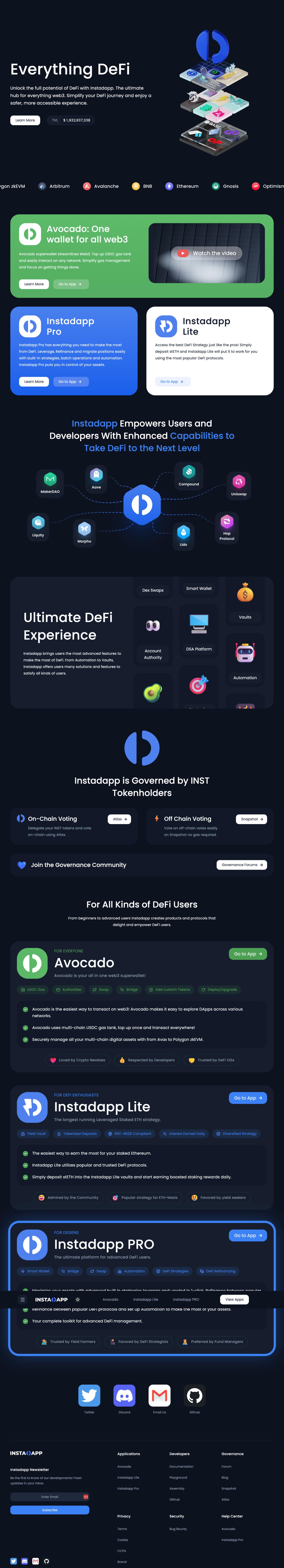 수천 개의 단어로 멀티 체인 DeFi 관리 프로토콜 Instadapp에 대해 자세히 알아봅니다.
