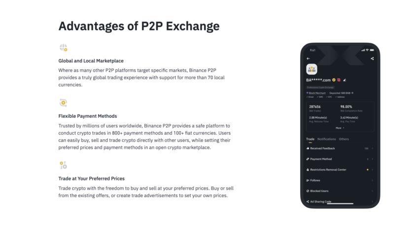 Binance P2P explainer and benefits