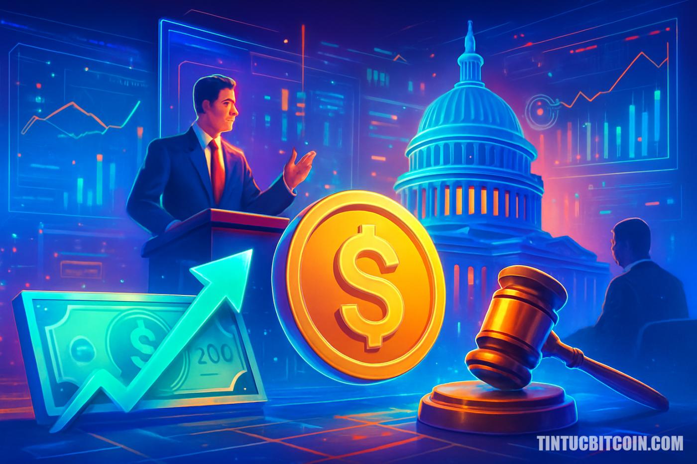 Quốc hội Mỹ cân nhắc miễn thuế thanh toán stablecoin dưới 200 USD