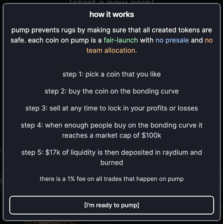 how pump fun works