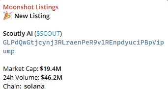 Moonshot launches Scoutly AI($SCOUT)