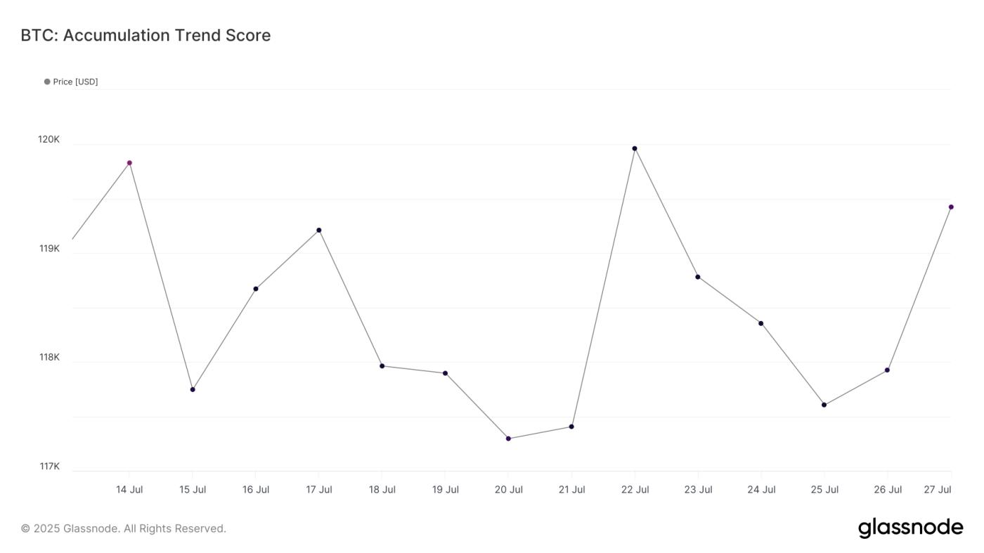 Bitcoin Trend Accumulation Score