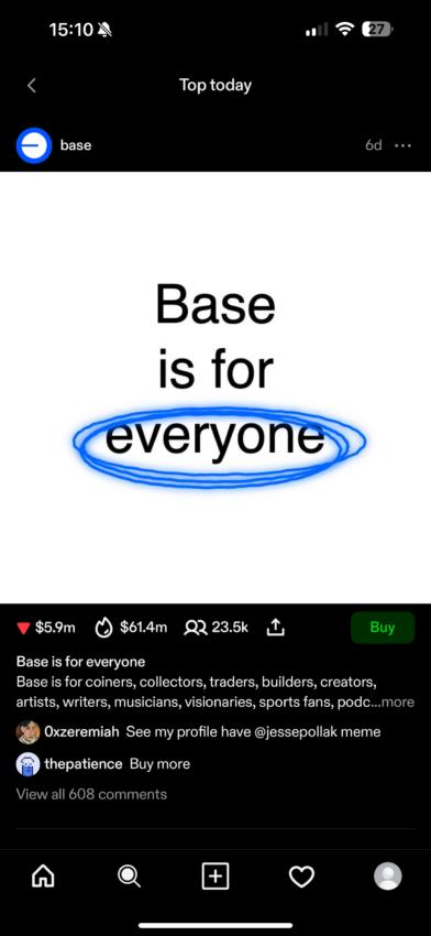 First breakout content coin