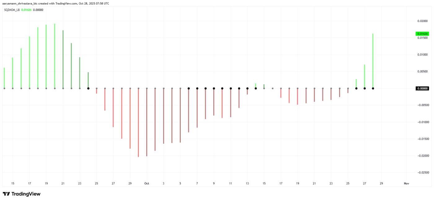 HBAR 스퀴즈 모멘텀 지표