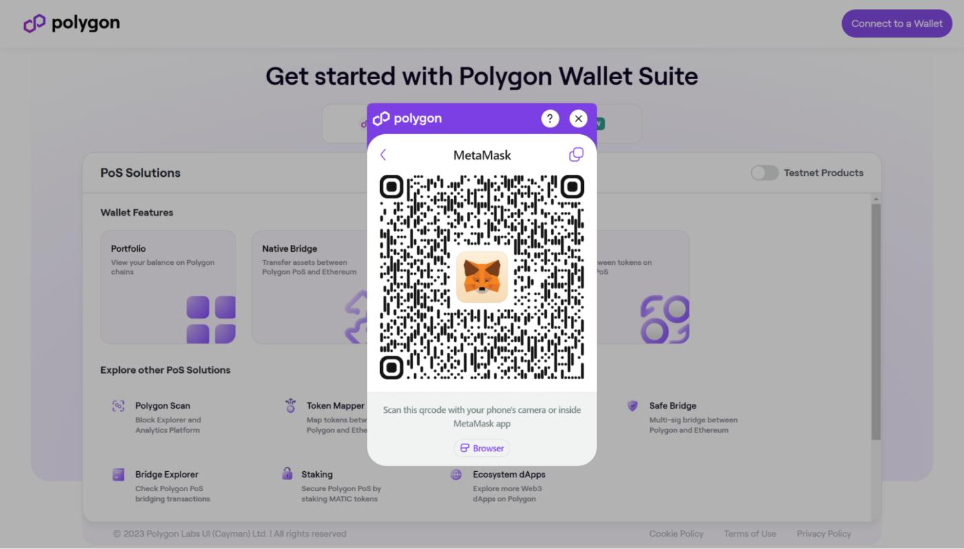 Polygon bridge MetaMask