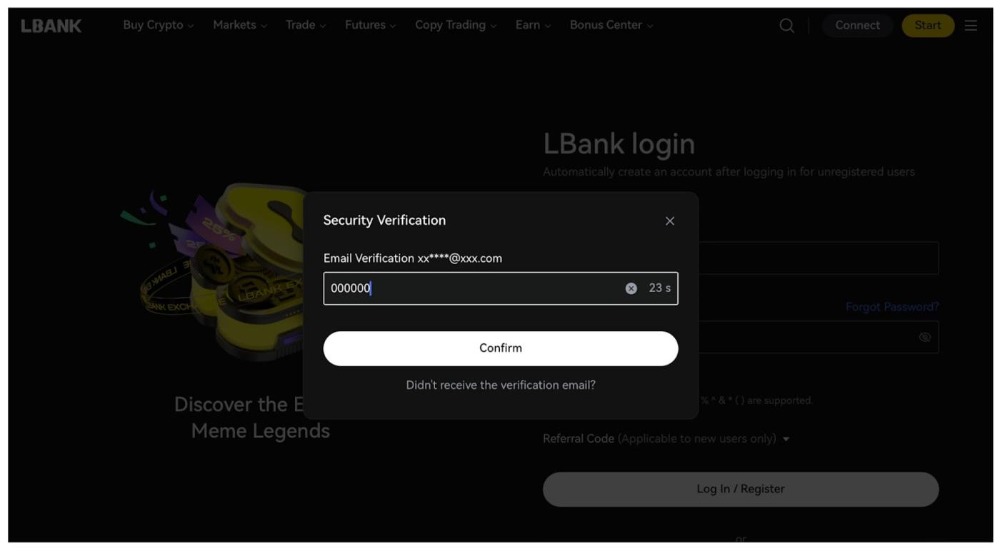 How to set up your LBank account - step 3