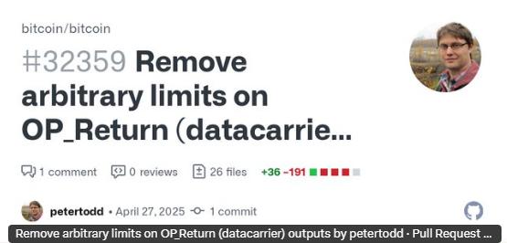 Peter Todd's proposal to remove arbitrary limits on OP_Return