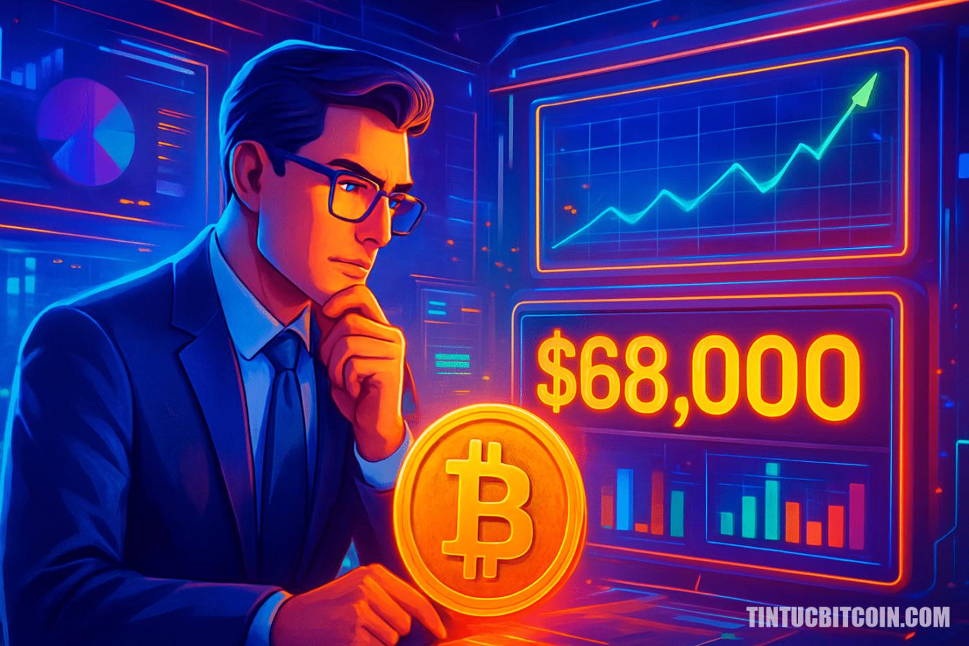 Nhà đầu tư đánh giá Bitcoin 68.000 USD: sắp phá vỡ hay cầu yếu?