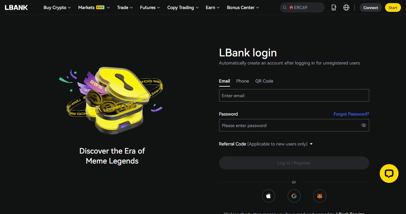 How to set up your LBank account - step 2