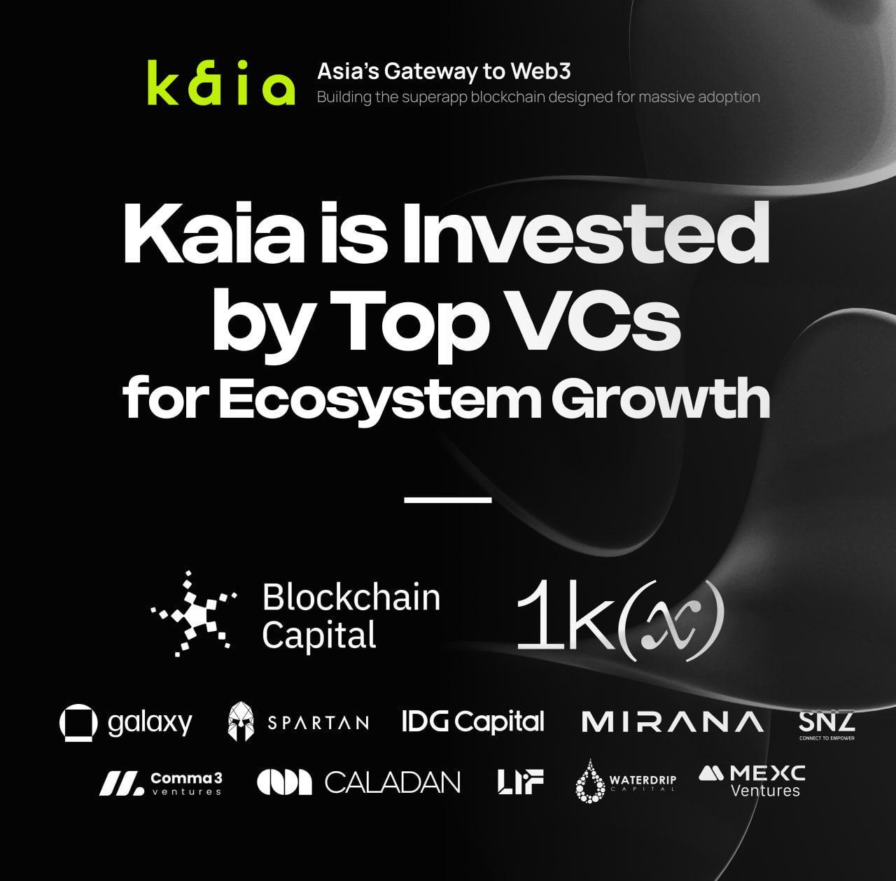 Kaia获1kx、Blockchain Capital等顶级加密VC投资以加速Web3大规模应用