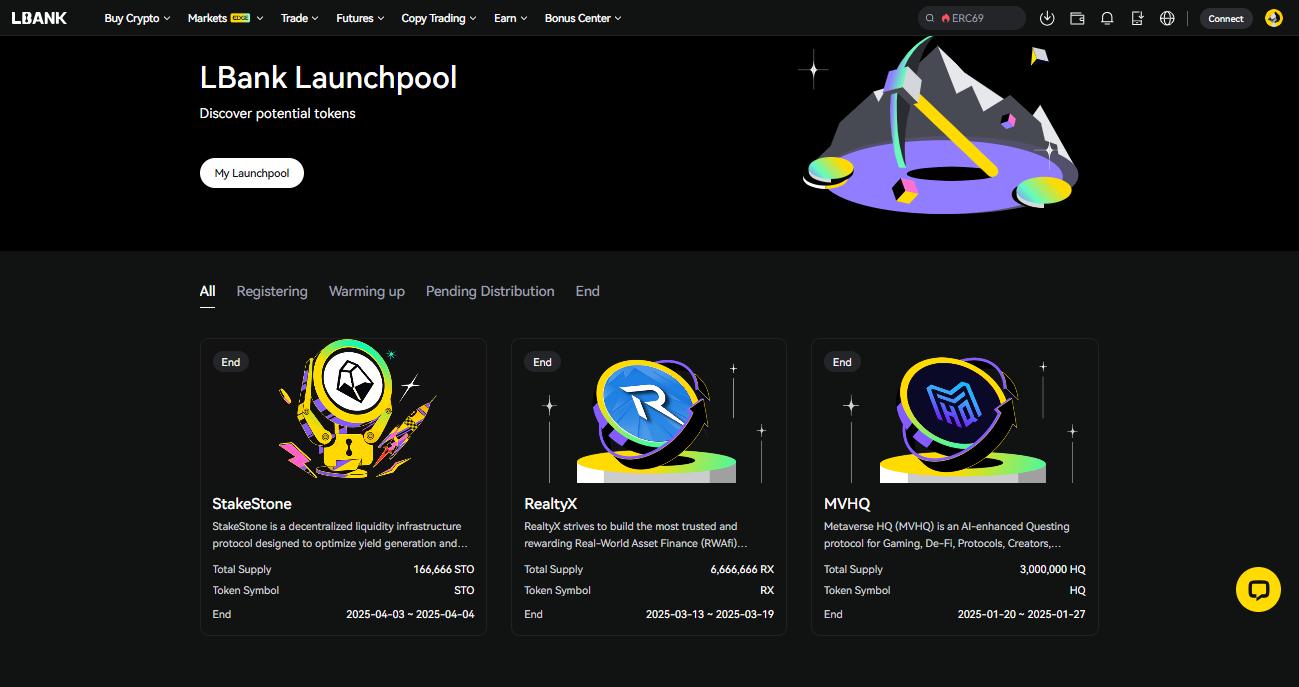 LBank Launchpad details