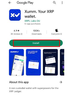 Xumm XRP 지갑 Google Play