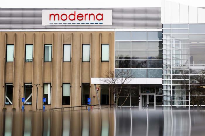 The Moderna Inc. headquarters in Cambridge, Massachusetts.