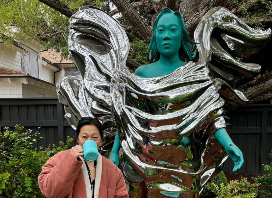 Mark Zuckerbers's 7-Foot Statue of Wife Priscilla Chan Sparks Online Buzz