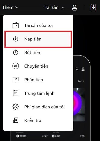 Enter the deposit interface of OKX exchange