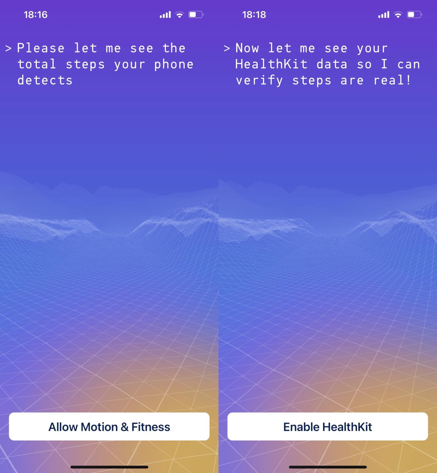 Grant access to physical activity information