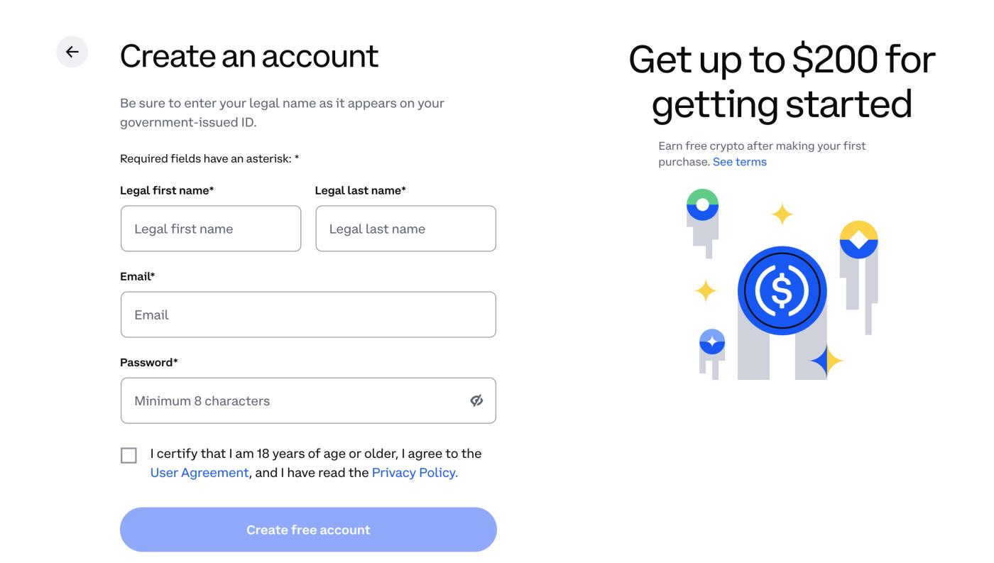 Coinbase sign up bonus