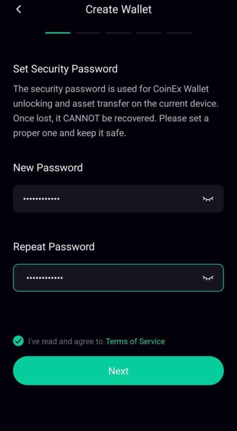 CoinEx Walle trbitrum ARB