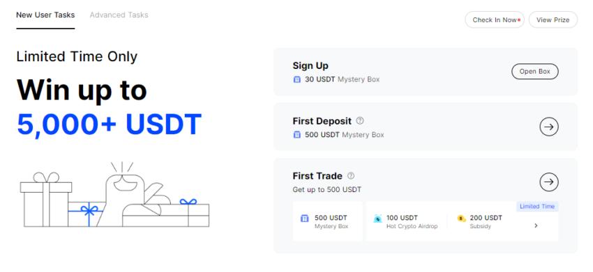 trung tâm phần thưởng bingx