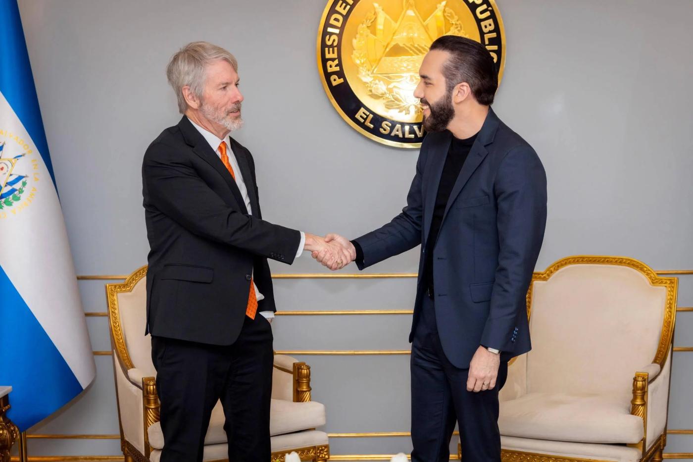 萨尔瓦多总统今日会见Michael Saylor 讨论比特币相关议题
