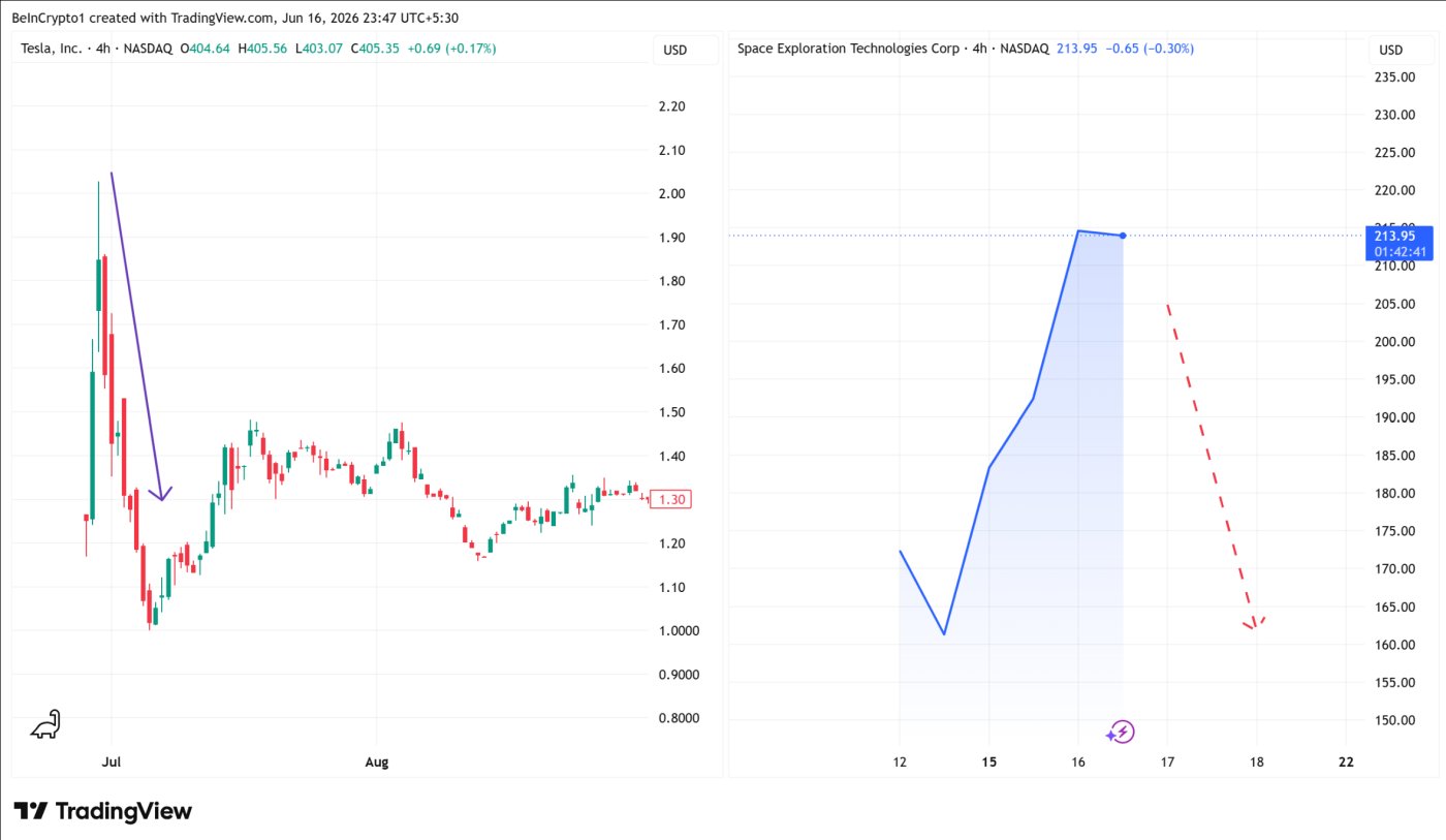테슬라(TSLA)와 스페이스X(SPCX)의 IPO 이후 주가 실적