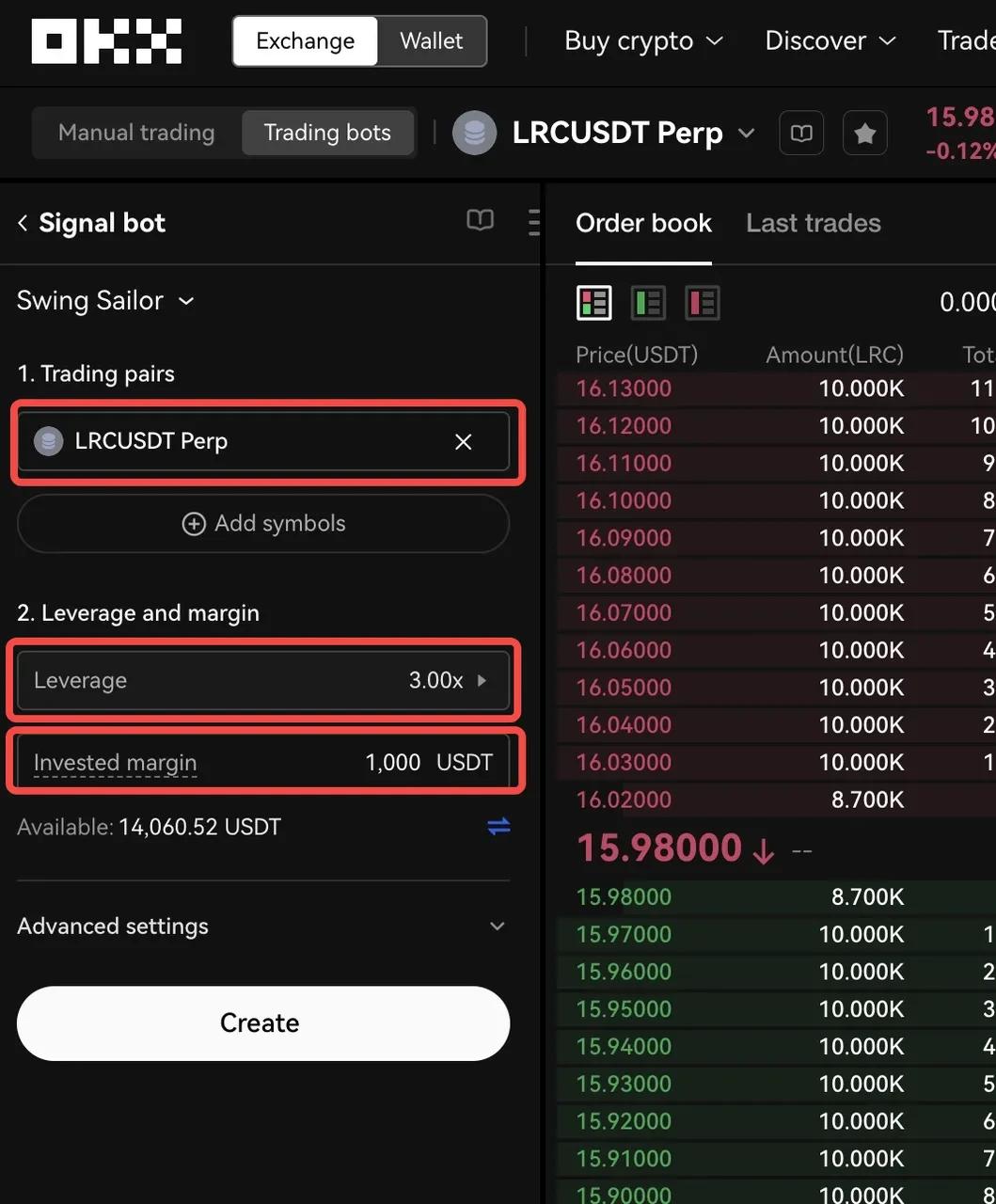 Bước 4: Thiết lập Bot tín hiệu của bạn