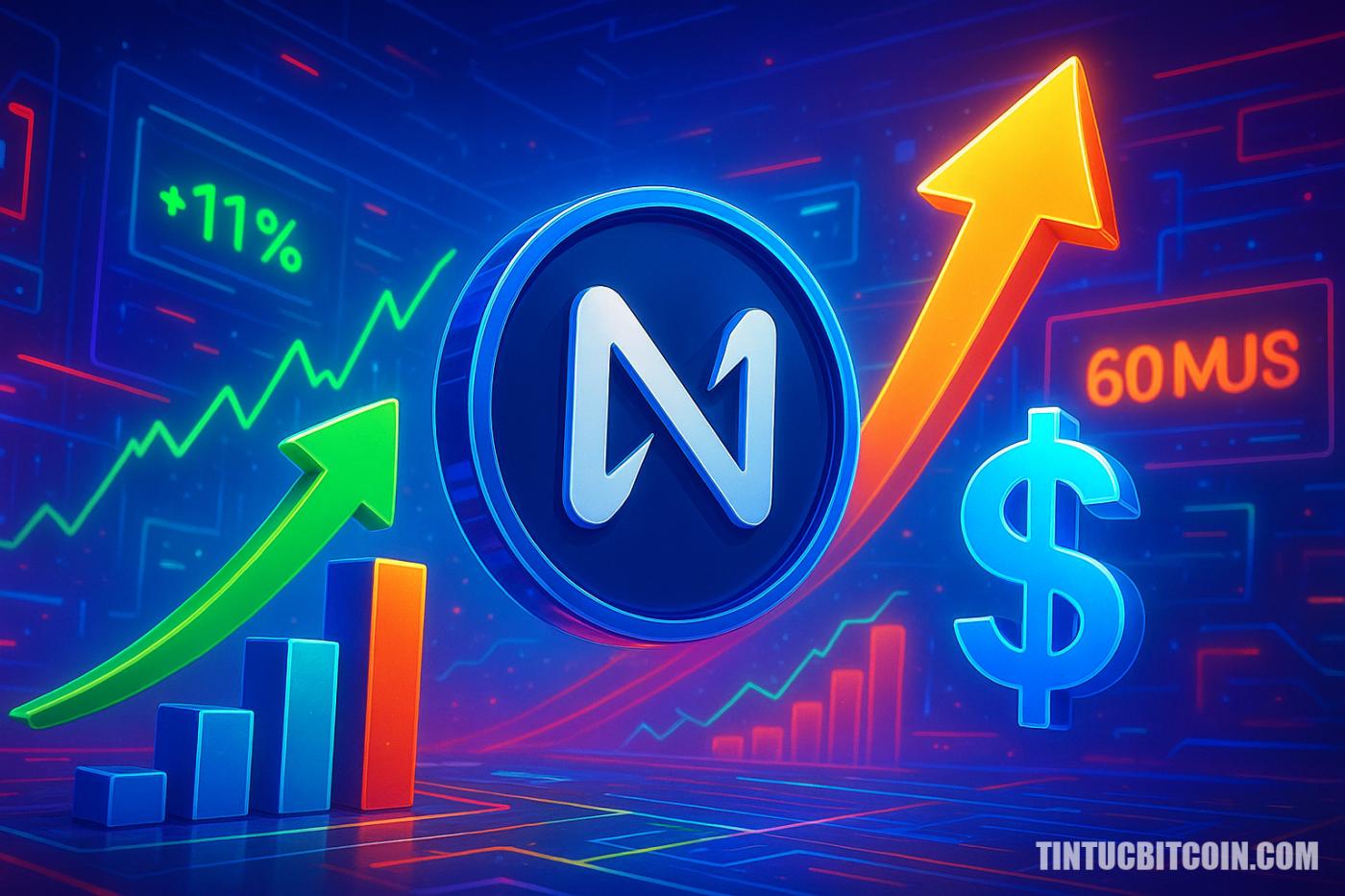 NEAR Protocol tăng 11%: 60 triệu USD lệnh long mới có đẩy giá?