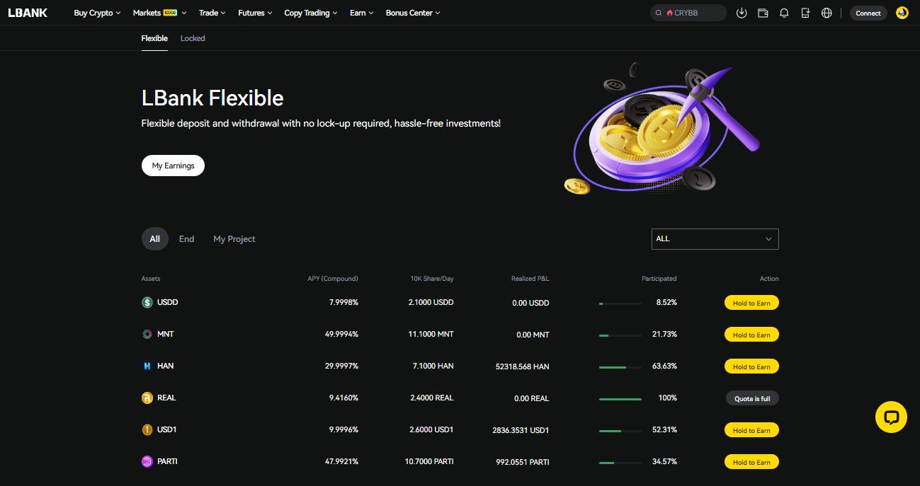 LBank Flexible details