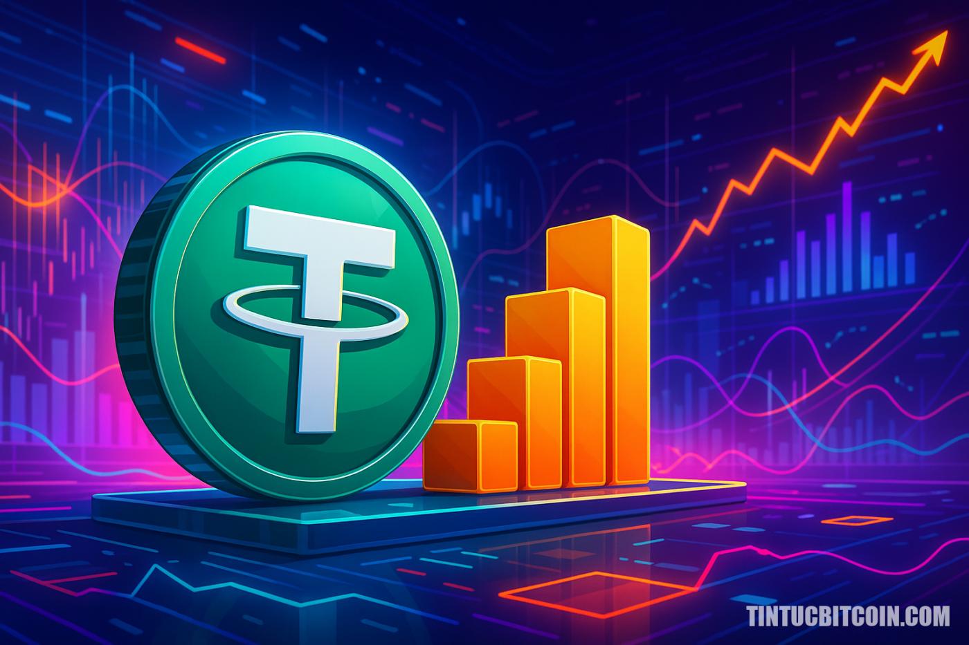 Tether hướng tới định giá 500 tỷ USD khi USDT chuyển 156 tỷ USD