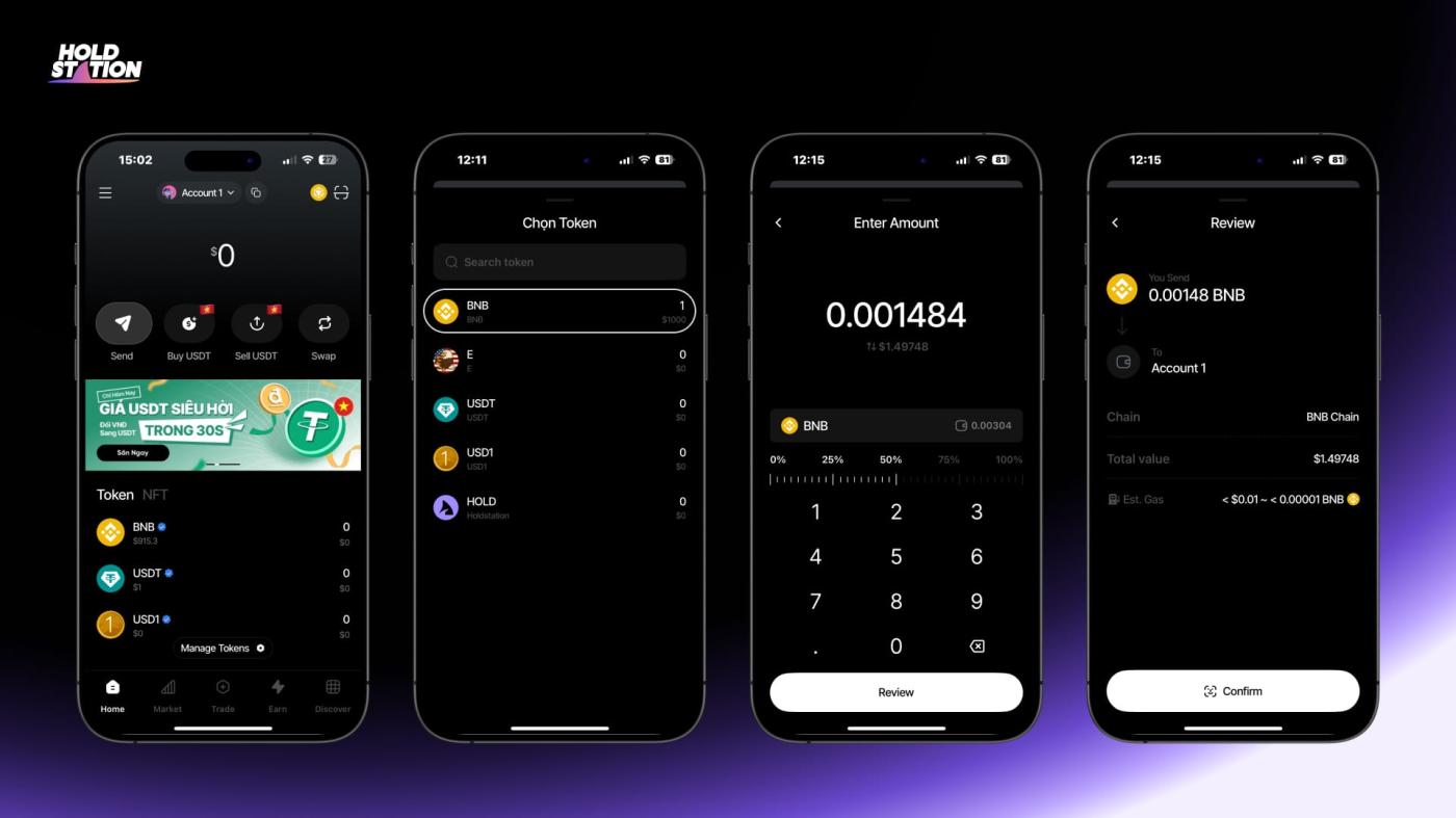 Guide to Spot Trading & Asset Transfer on Holdstation Wallet
