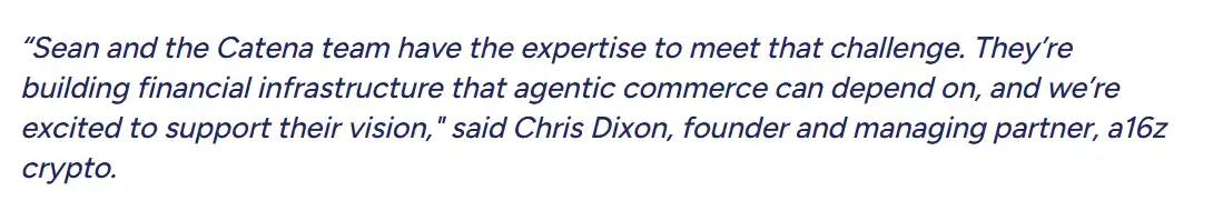 a16z领投C1800万美元，Catena Labs是如何用AI开银行的？