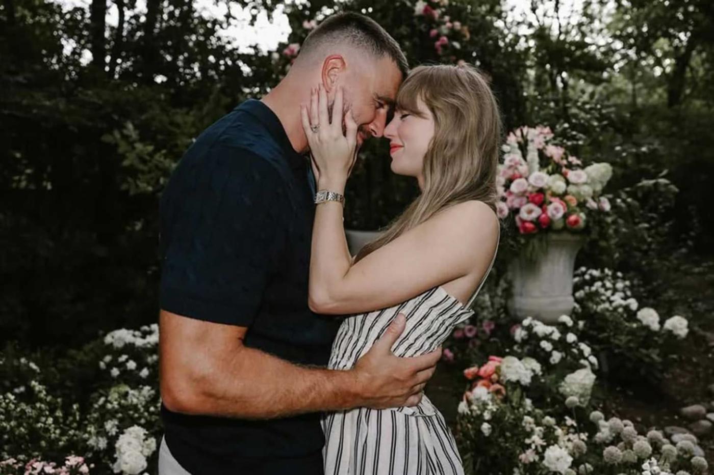 See Every Picture of Taylor Swift and Travis Kelce's Enchanting Garden  Proposal
