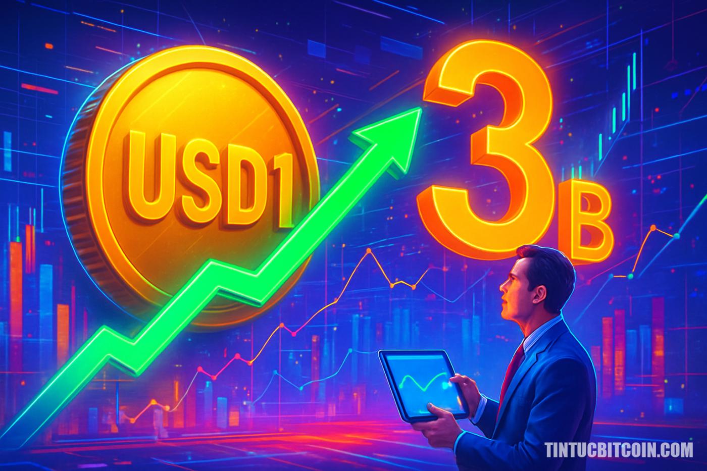 USD1 vượt mốc vốn hóa 3 tỷ USD, giới đầu tư chú ý thời điểm