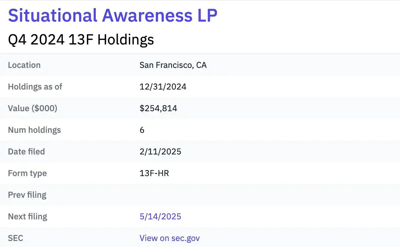 Situational Awareness LP