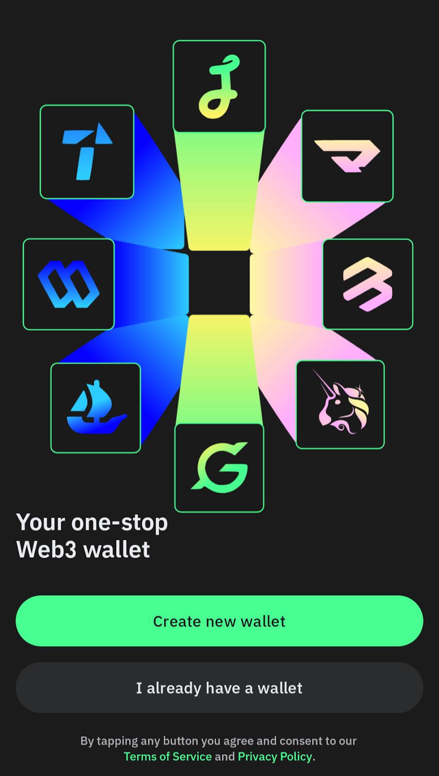 create new wallet