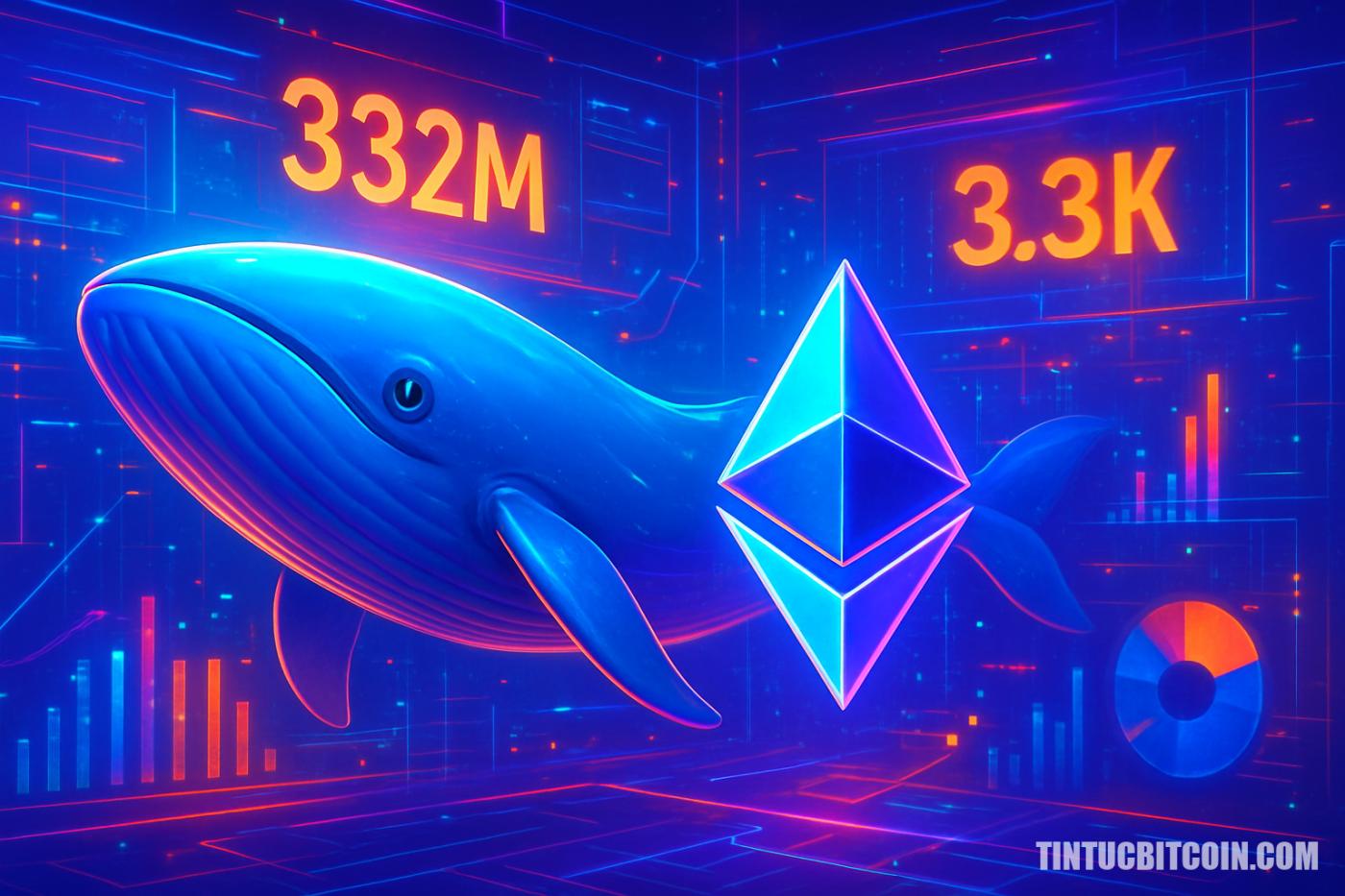 Whales deposit $332 million worth of Ethereum, ETH becomes scarce: 3.3K? - Bitcoin News - Latest Coin News Updates 24/7 2025 Cá voi nạp 332 triệu USD Ethereum, ETH khan hiếm: 3,3K?