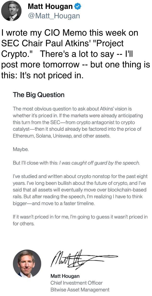 It's not priced in.