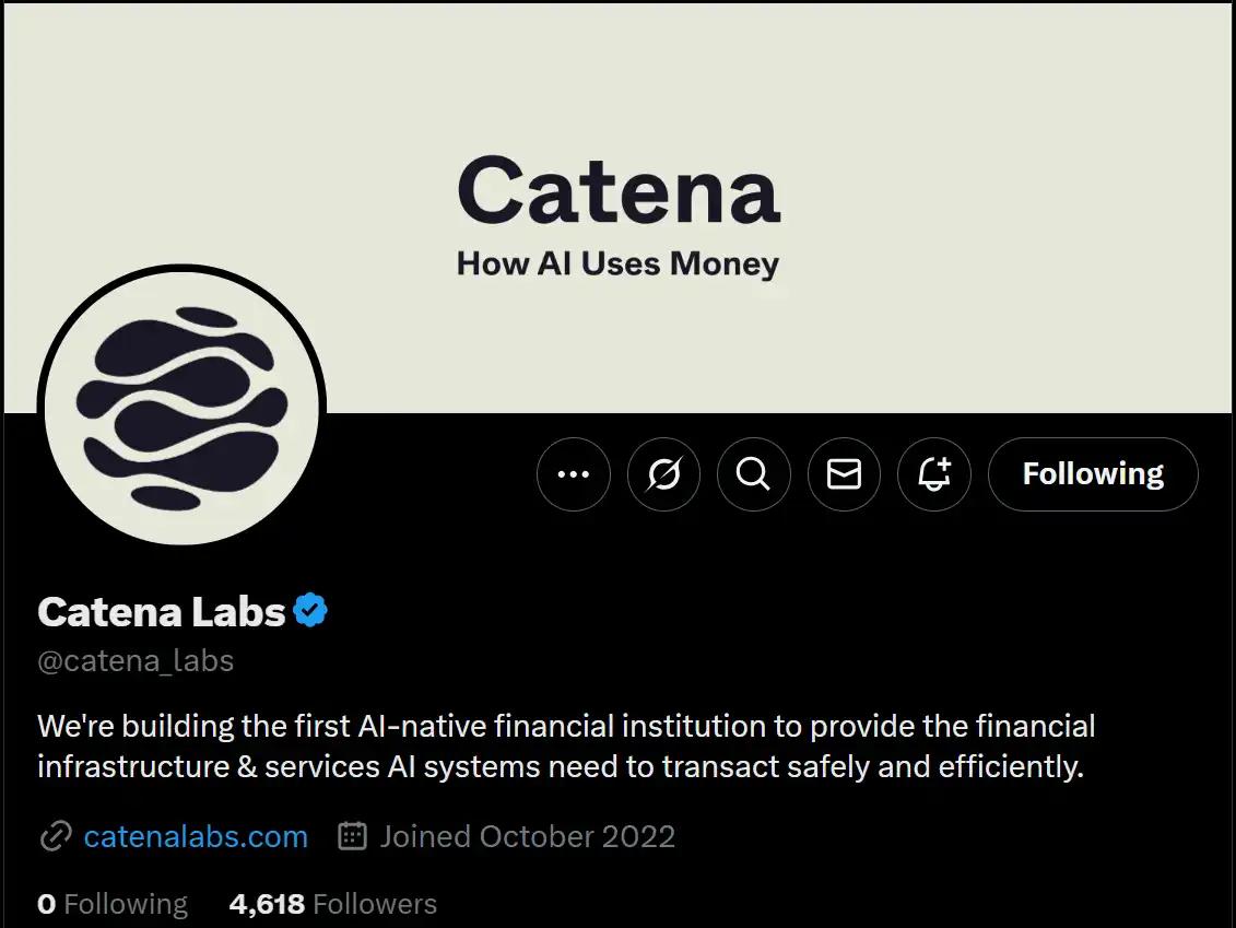 a16z领投C1800万美元，Catena Labs是如何用AI开银行的？