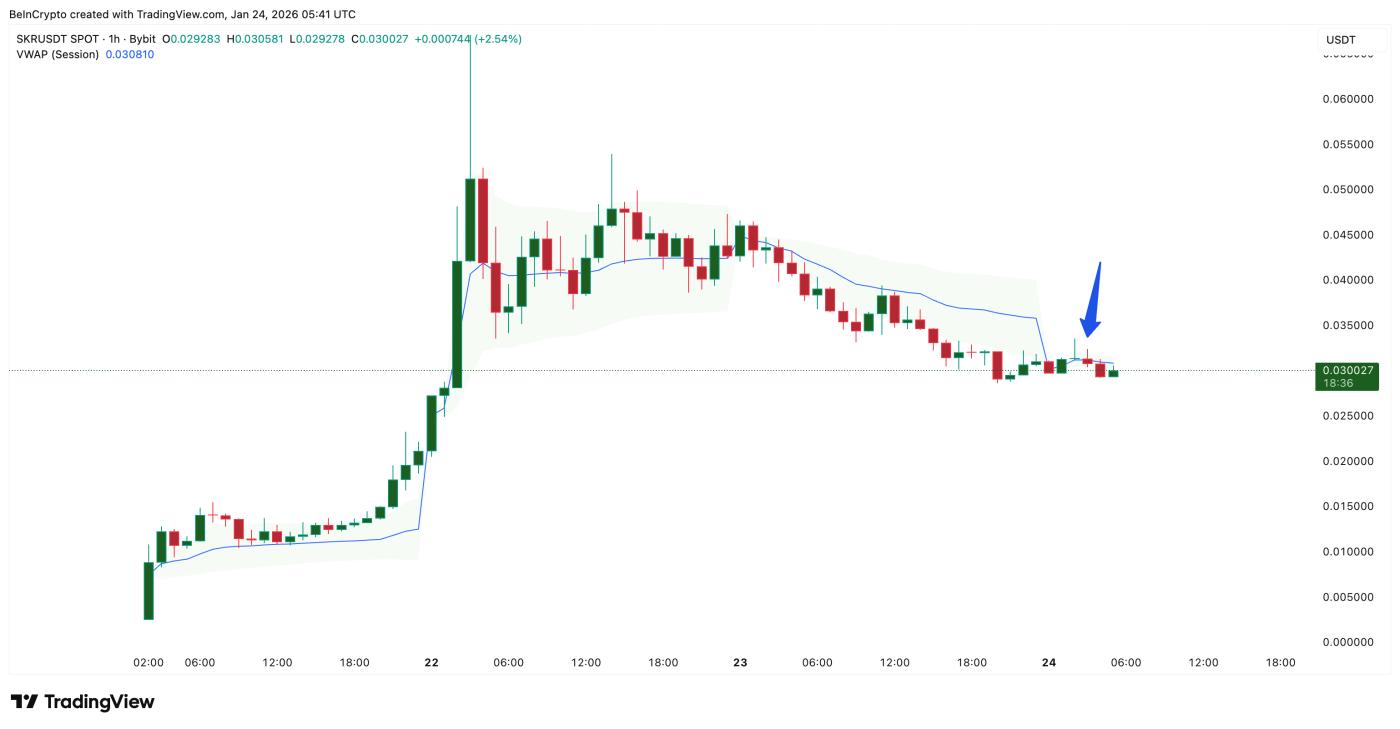 Seeker가 VWAP를 잃었습니다.