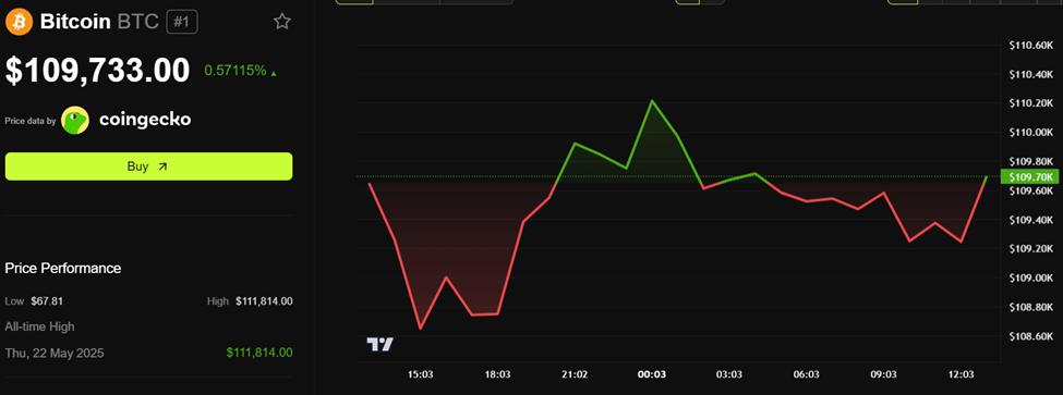 Bitcoin (BTC) Price Performance