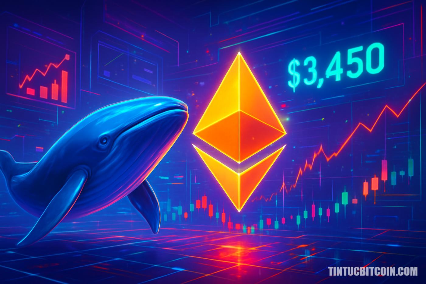 Cá voi rút khỏi Ethereum: giá điều chỉnh hay vượt 3.450 USD?