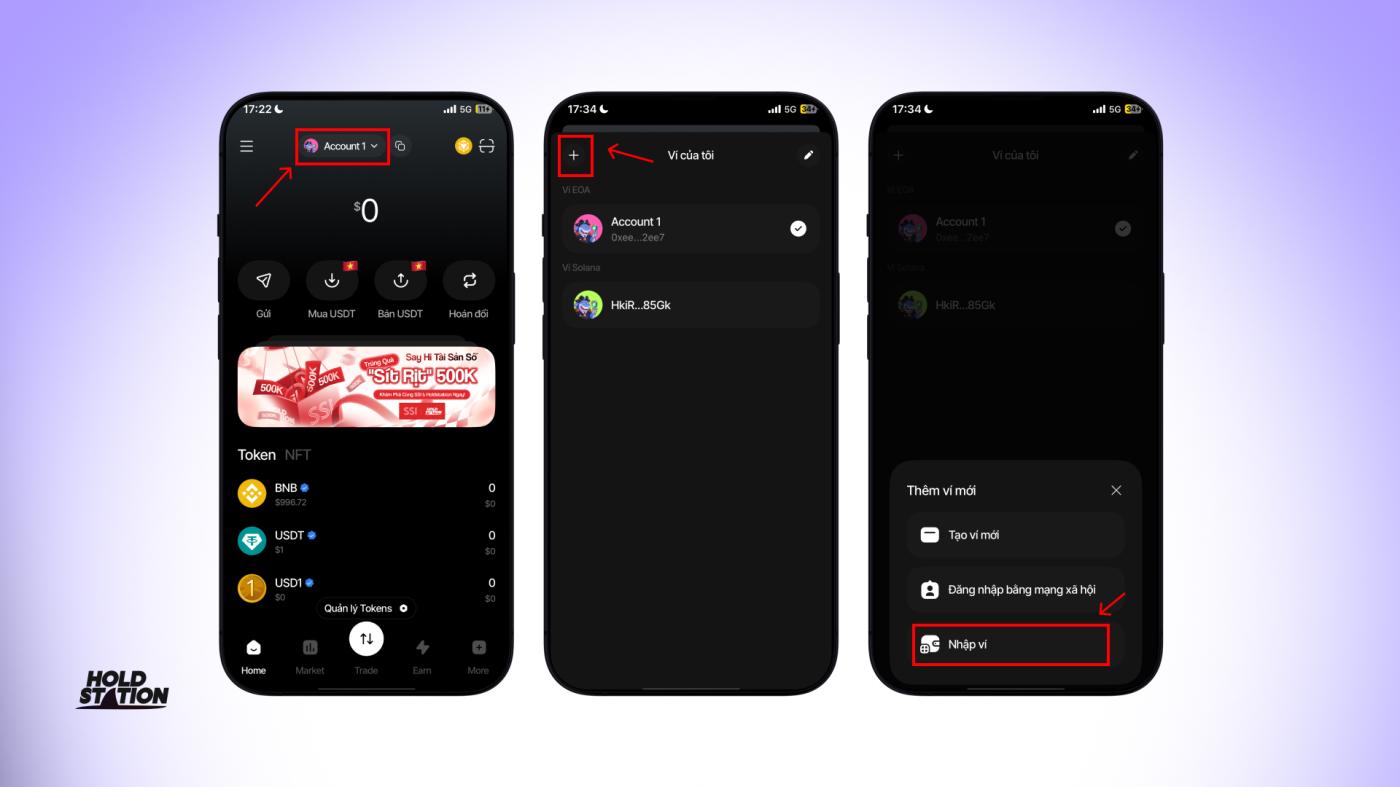 Instructions for Using Holdstation Wallet from A-Z for Newbies
